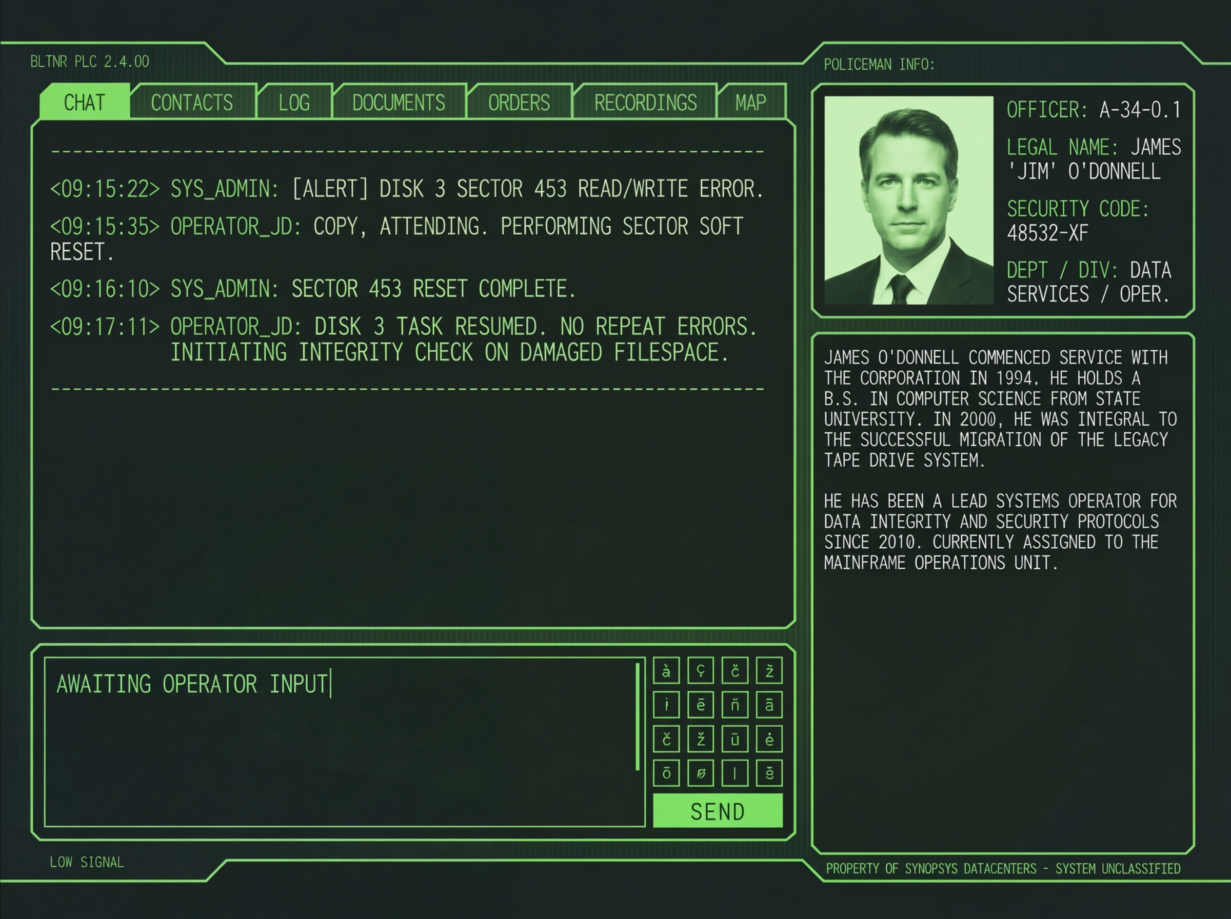 LEGACY SYSTEM SUPPORT